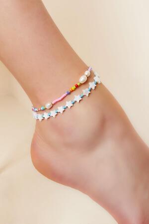 Starry night anklet - Beach collection White Sea Shells h5 Picture2